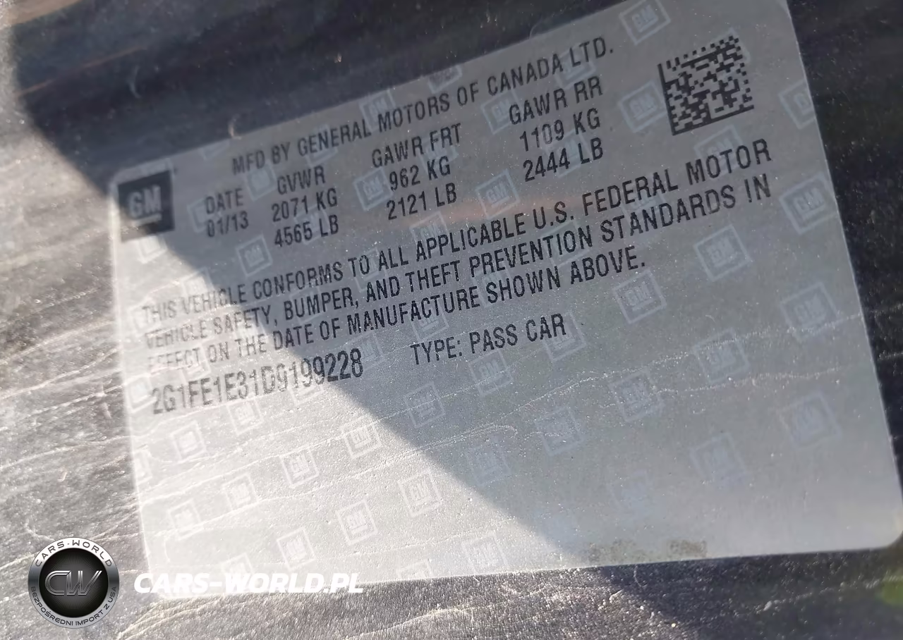 2013 Chevrolet Camaro 1Ls VIN:2G1FE1E31D9199228 - 9