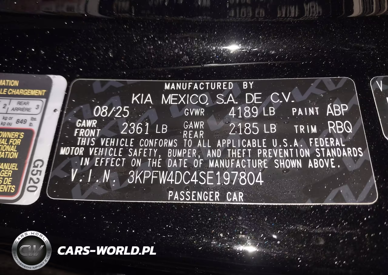 2025 Kia K4 Gt-Line Turbo VIN:3KPFW4DC4SE197804 - 9