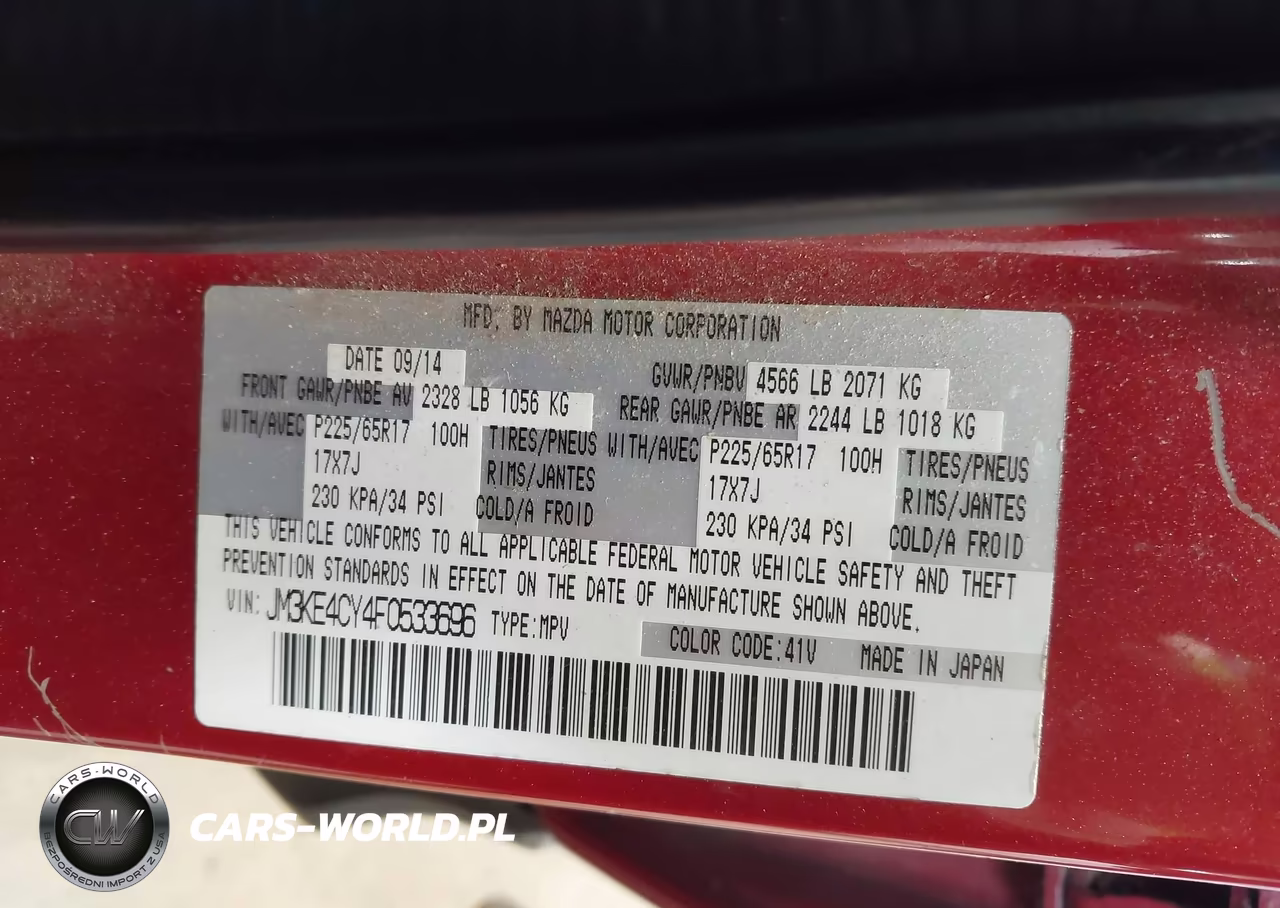 2015 Mazda Cx-5 Touring VIN:JM3KE4CY4F0533696 - 9