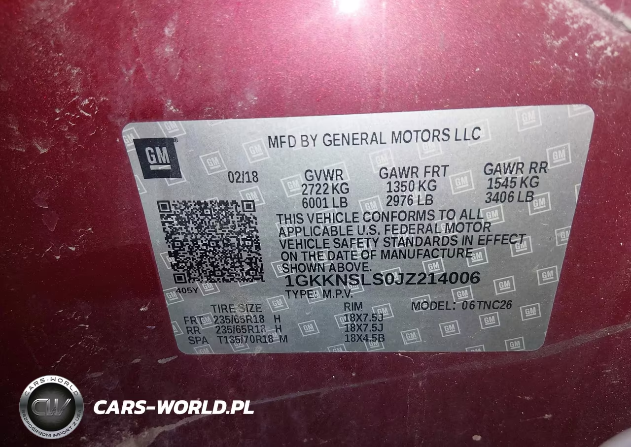 2018 GMC Acadia Sle-2 VIN:1GKKNSLS0JZ214006 - 9