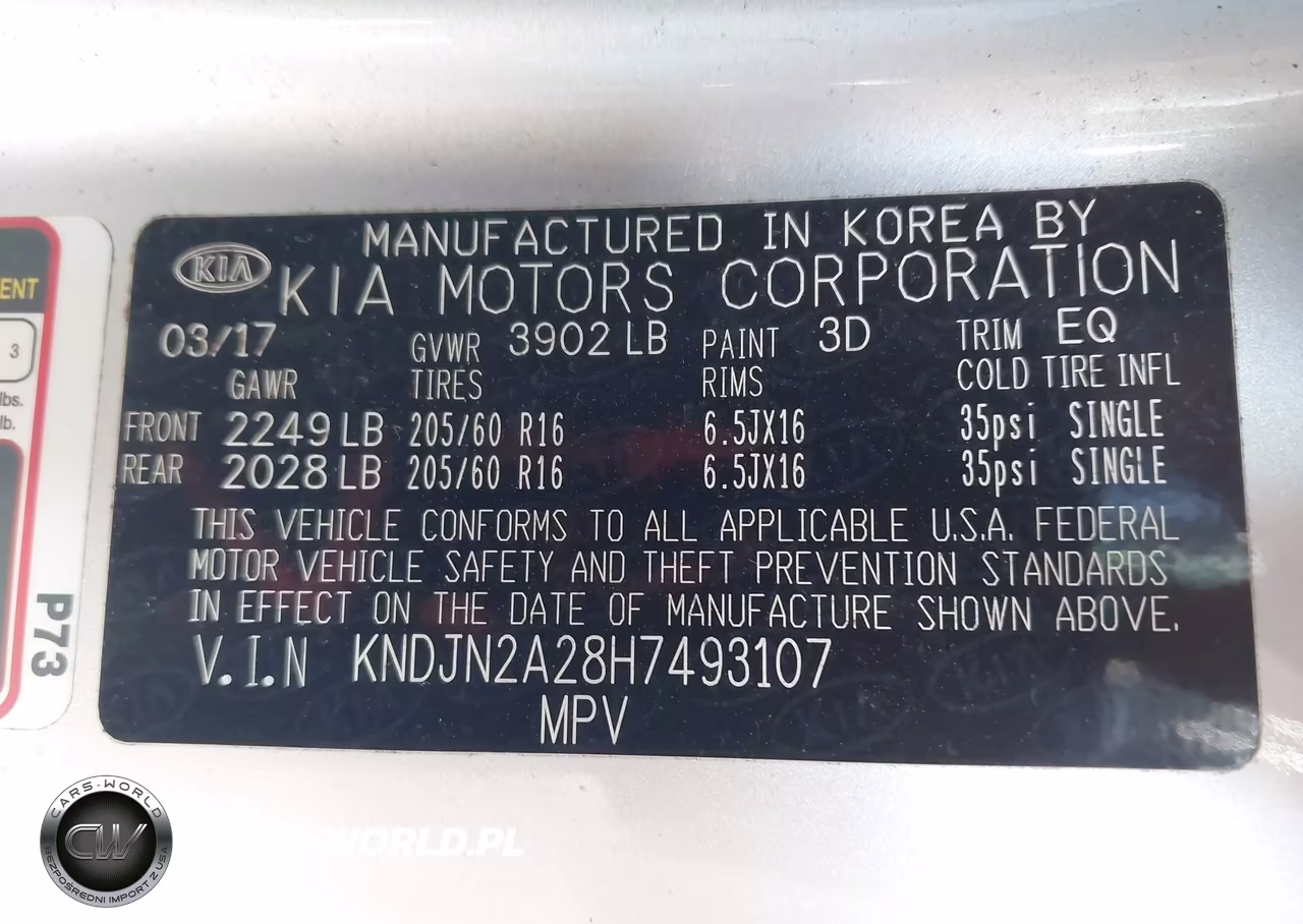 2017 Kia Soul VIN:KNDJN2A28H7493107 - 9