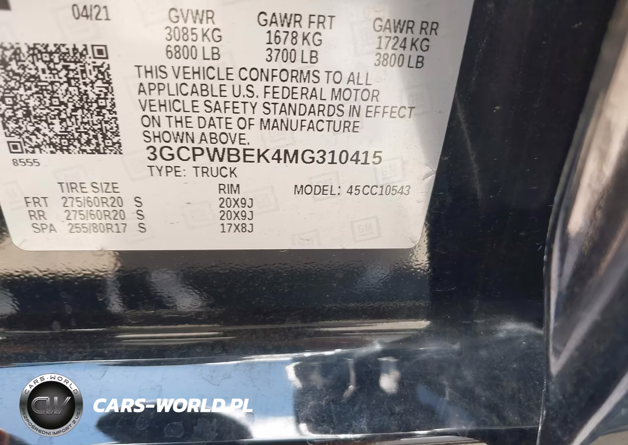 2021 Chevrolet Silverado 1500 2Wd Short Bed Custom VIN:3GCPWBEK4MG310415 - 9