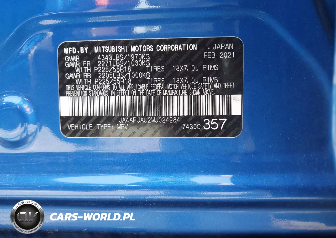 2021 Mitsubishi Outlander Sport 2.0 Be 2Wd-2.0 Es 2Wd-2.0 Le 2Wd-2.0 S 2Wd VIN:JA4APUAU2MU024284 - 9