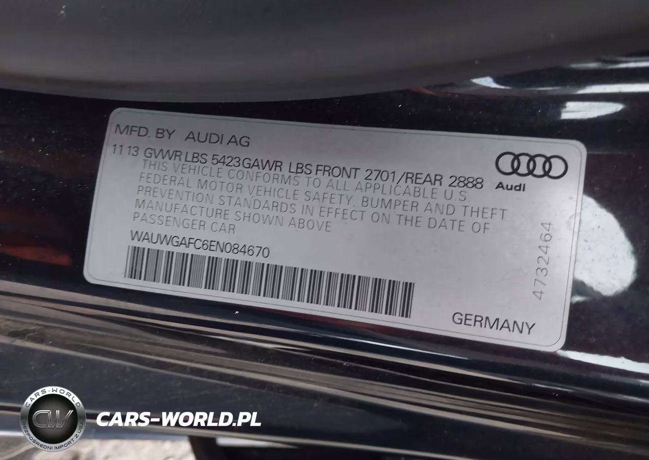 2014 Audi A7 3.0T Premium Plus VIN:WAUWGAFC6EN084670 - 9
