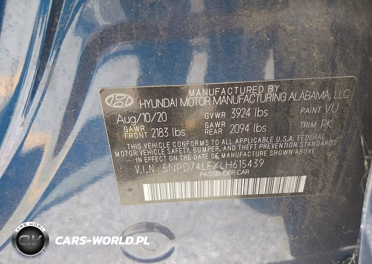 2020 Hyundai Elantra Se VIN:5NPD74LFXLH615439 - 9