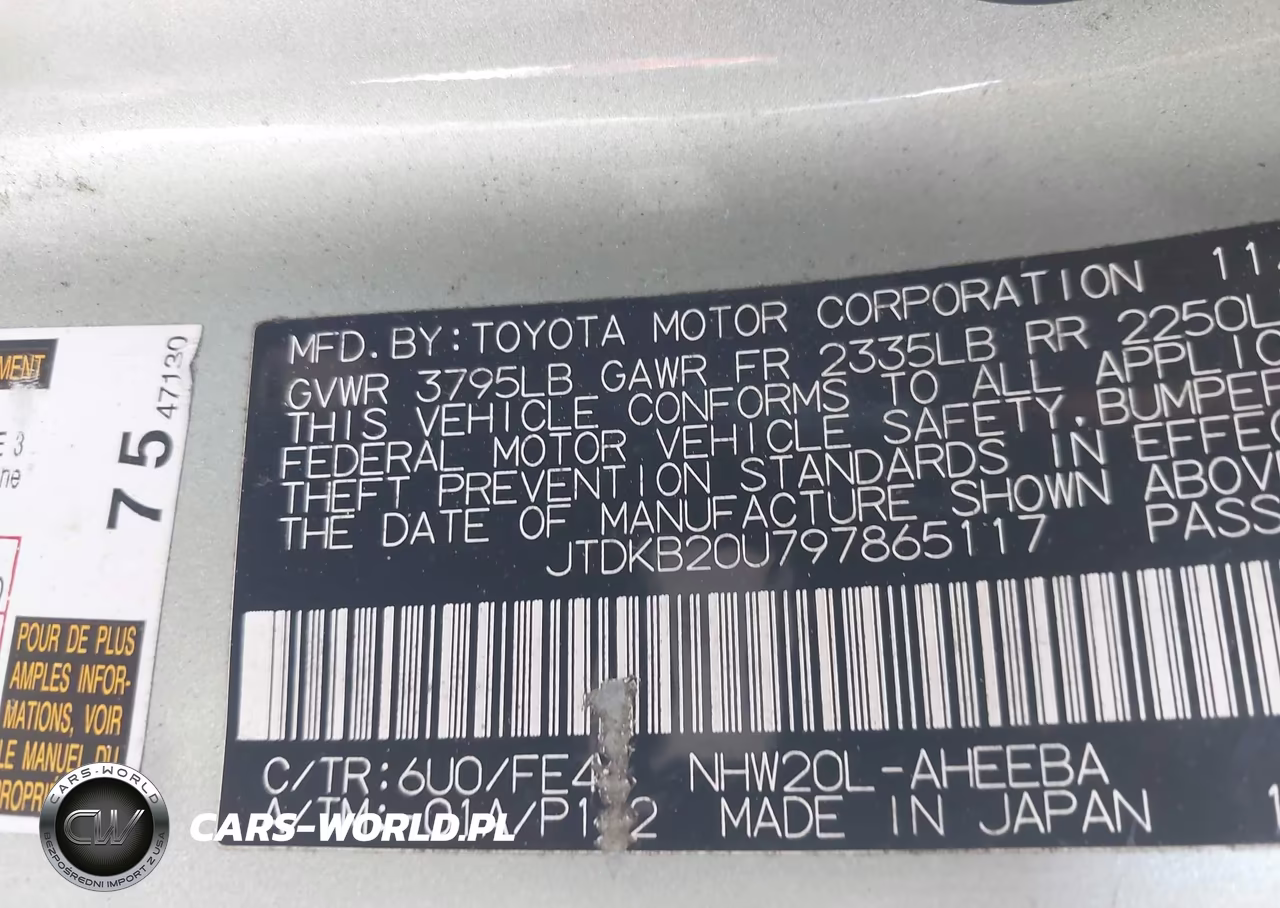 2009 Toyota Prius VIN:JTDKB20U797865117 - 9