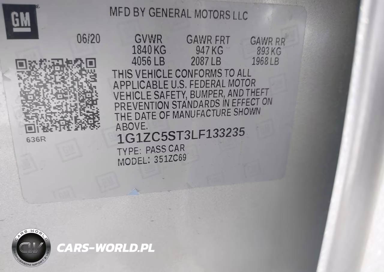 2020 Chevrolet Malibu Fwd 1Fl VIN:1G1ZC5ST3LF133235 - 9
