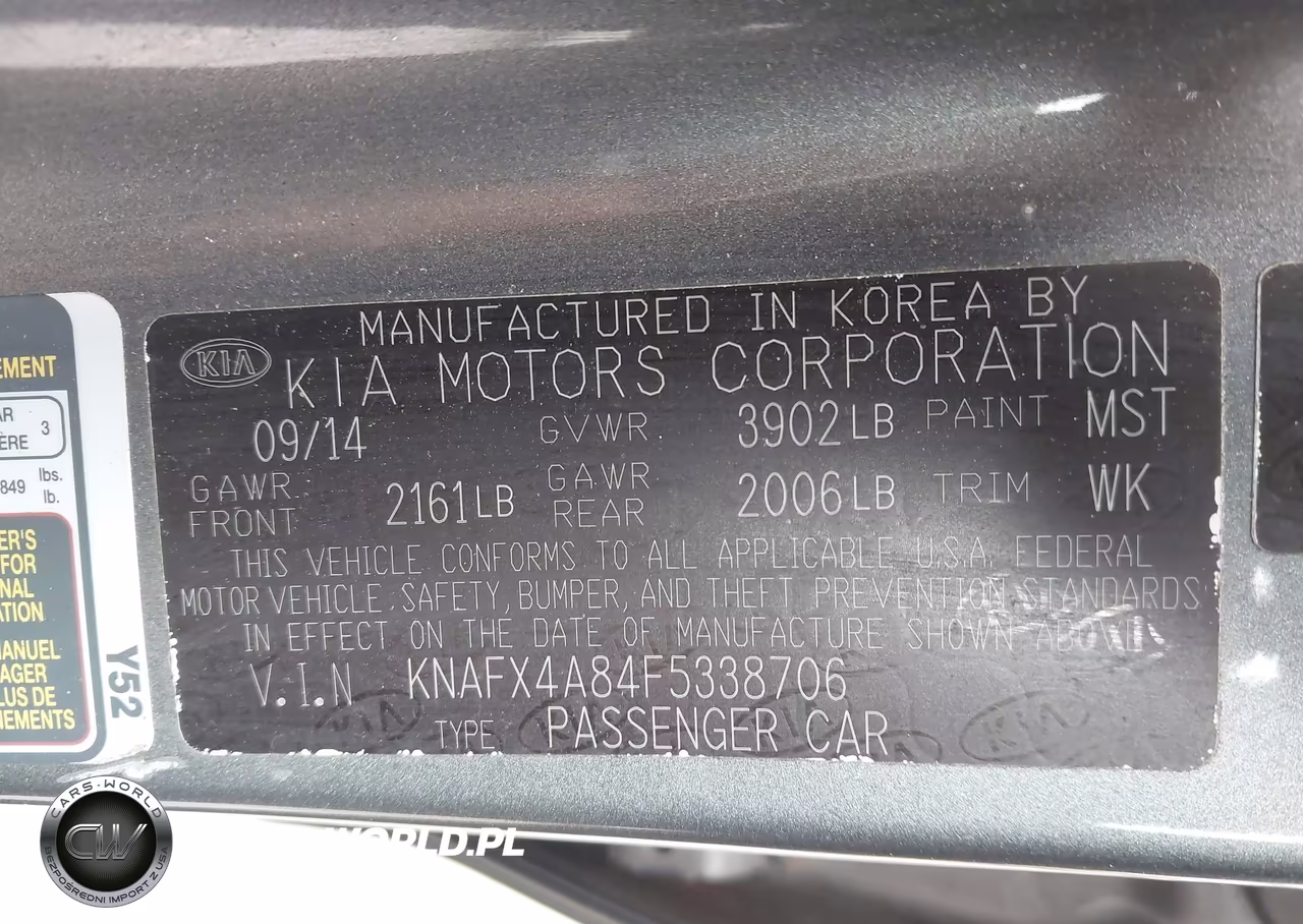 2015 Kia Forte Ex VIN:KNAFX4A84F5338706 - 9