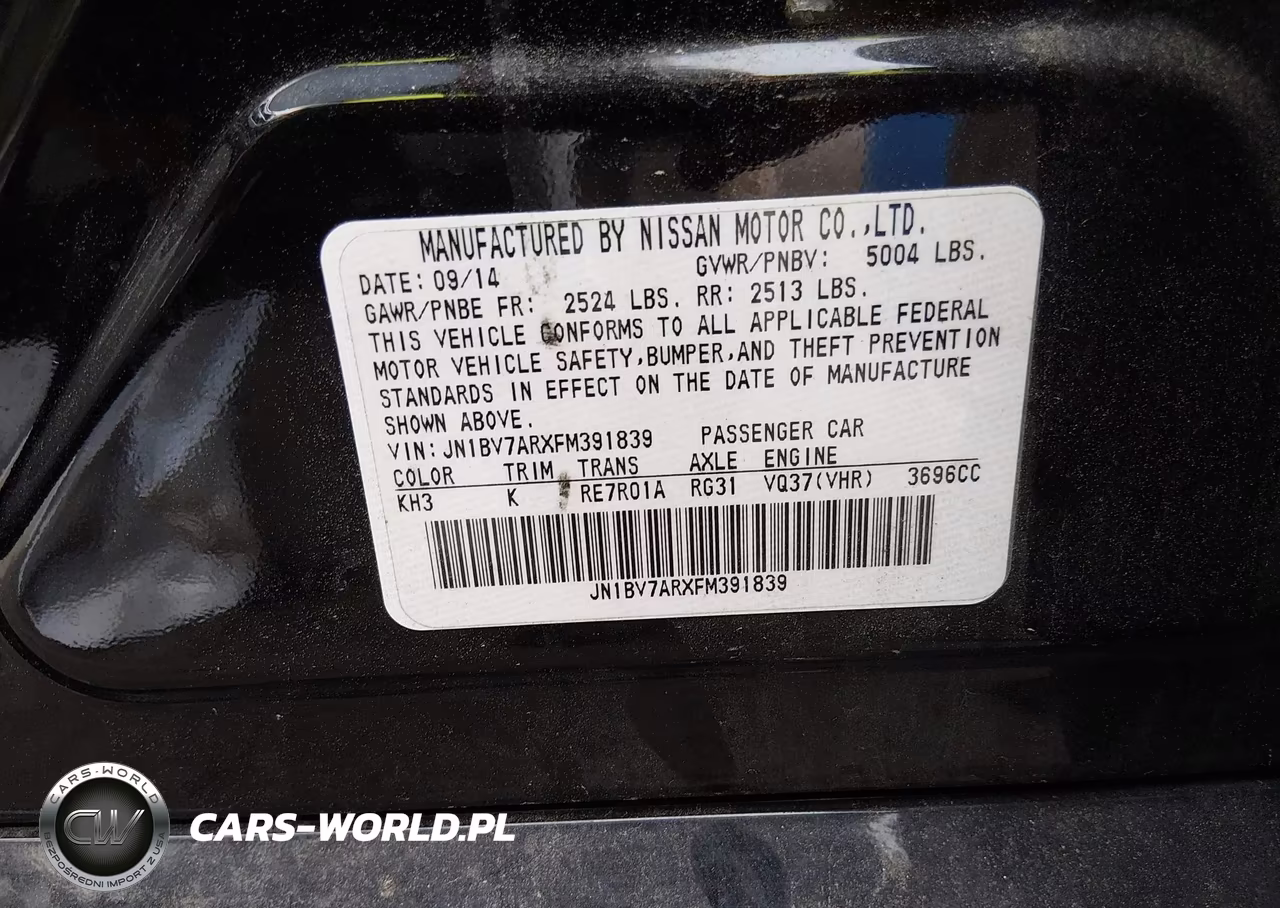 2015 Infiniti Q50 Premium VIN:JN1BV7ARXFM391839 - 9
