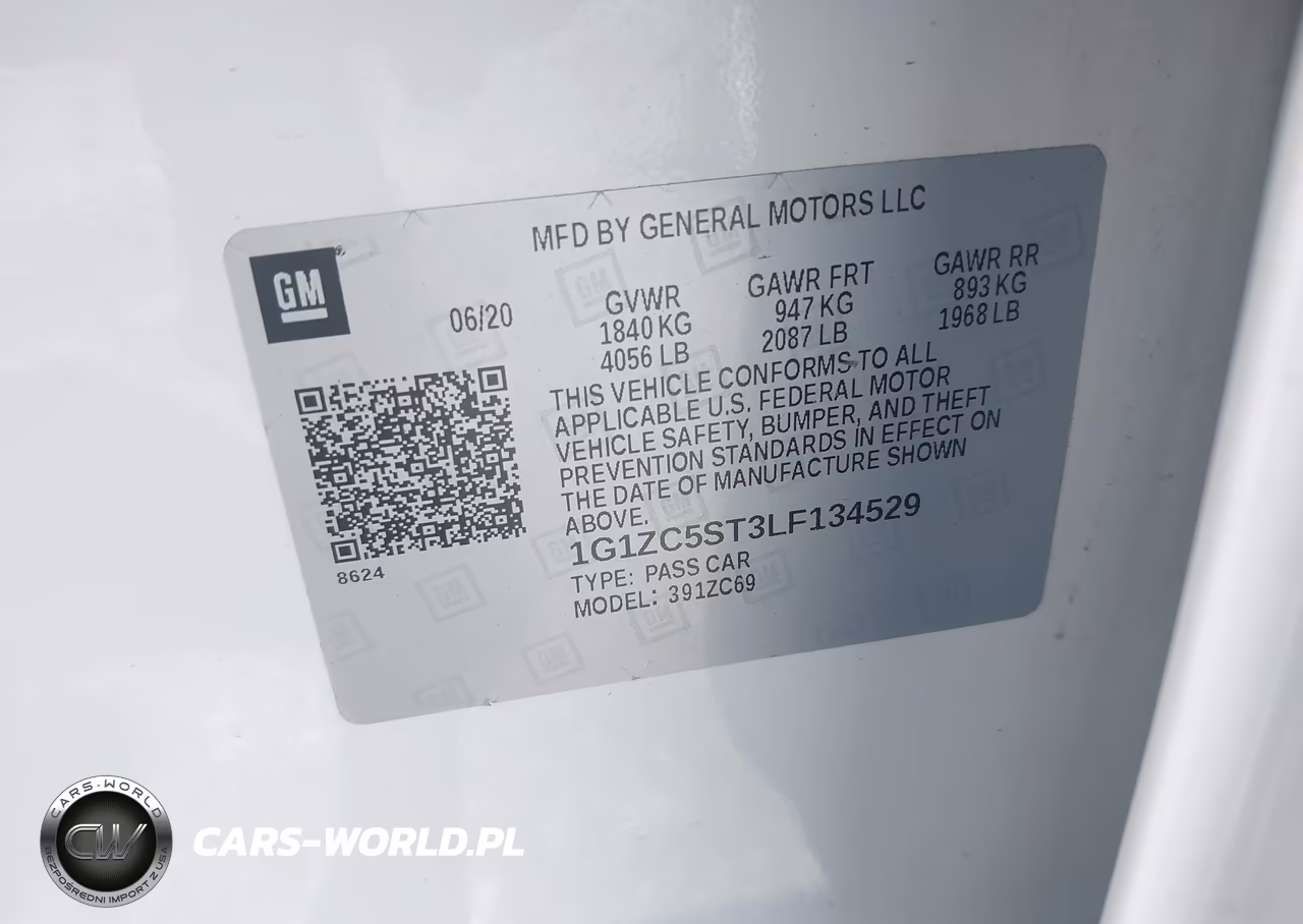 2020 Chevrolet Malibu Fwd 1Fl VIN:1G1ZC5ST3LF134529 - 9