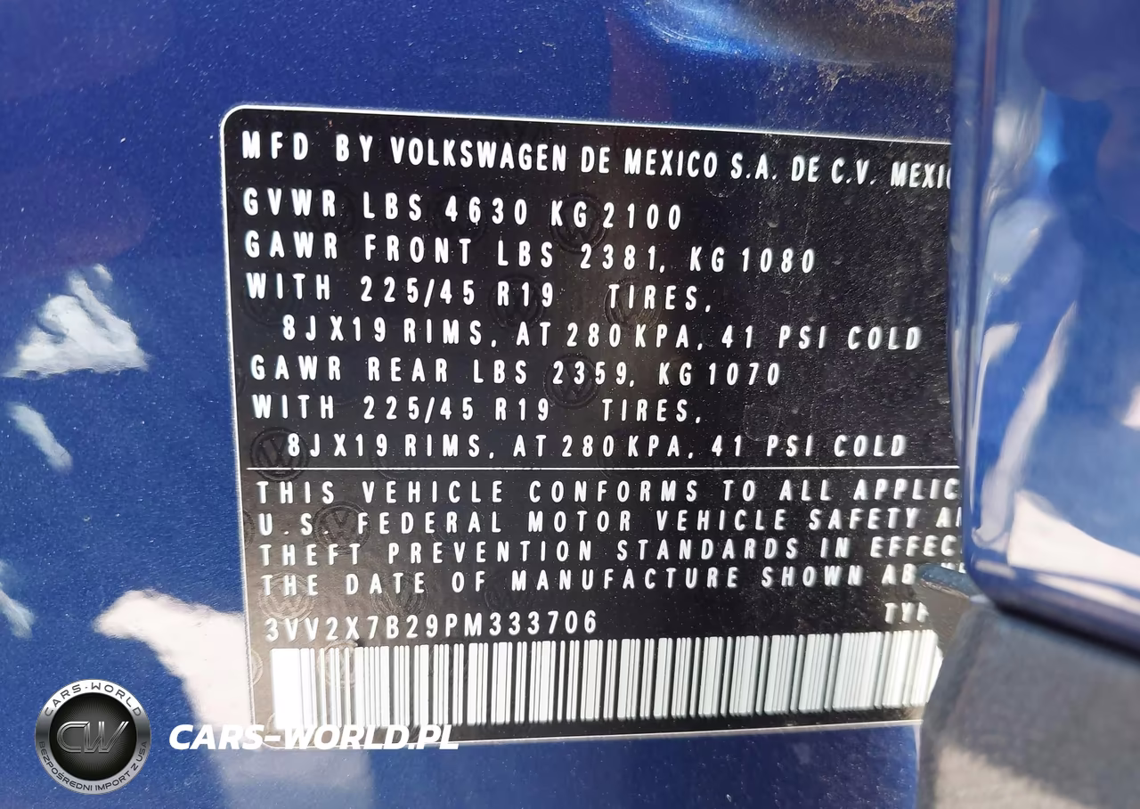2023 Volkswagen Taos 1.5T Sel VIN:3VV2X7B29PM333706 - 9