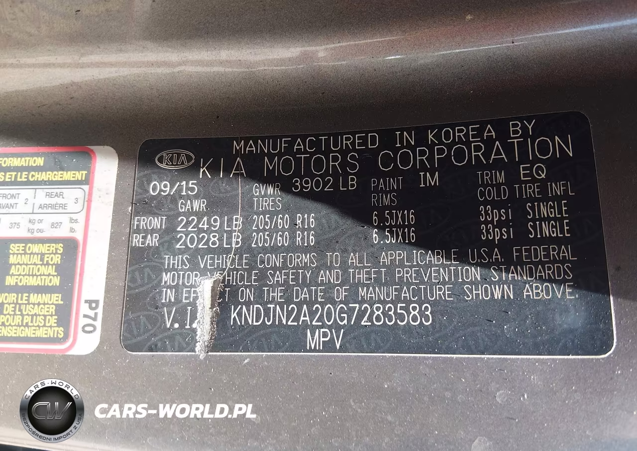 2016 Kia Soul VIN:KNDJN2A20G7283583 - 9