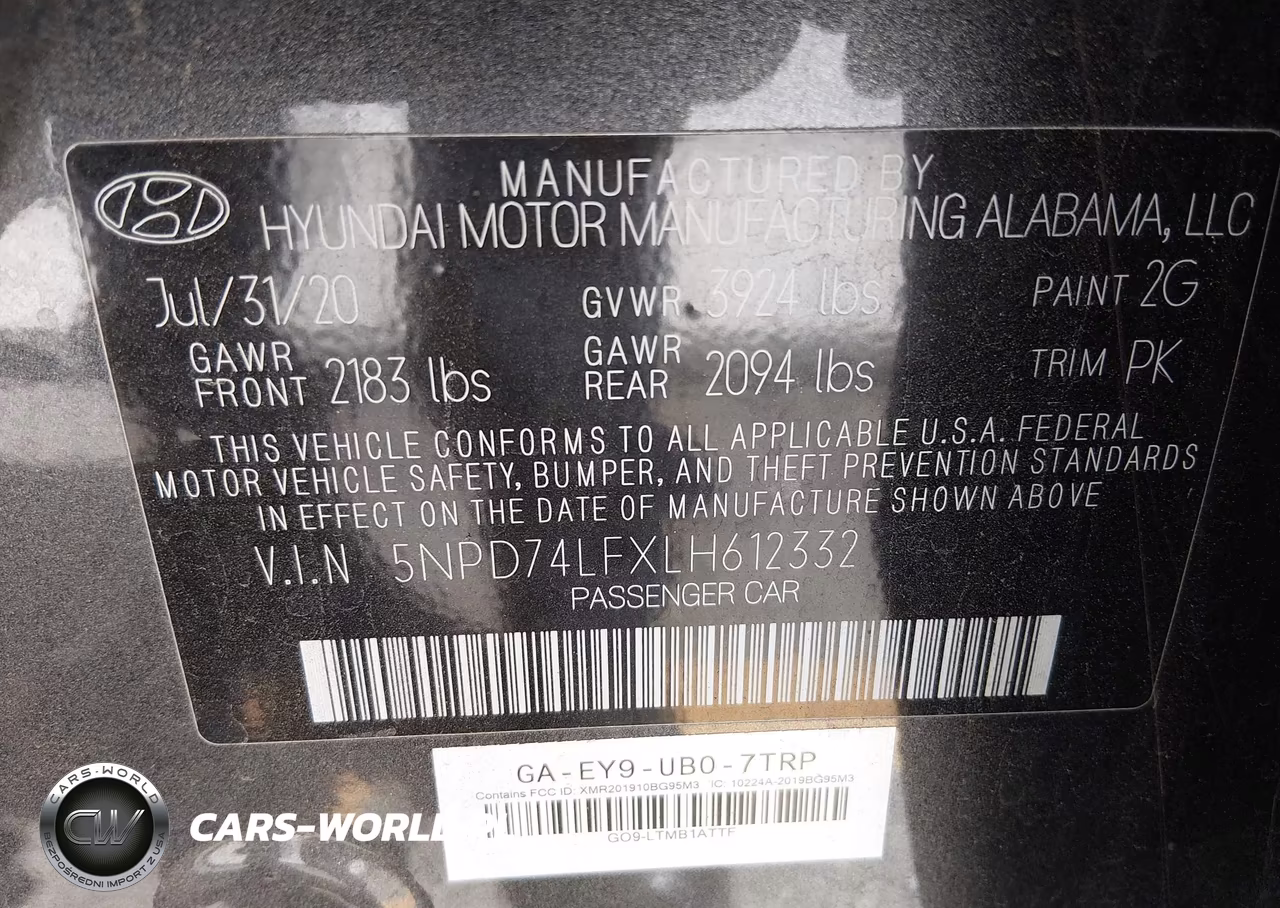 2020 Hyundai Elantra Se VIN:5NPD74LFXLH612332 - 9