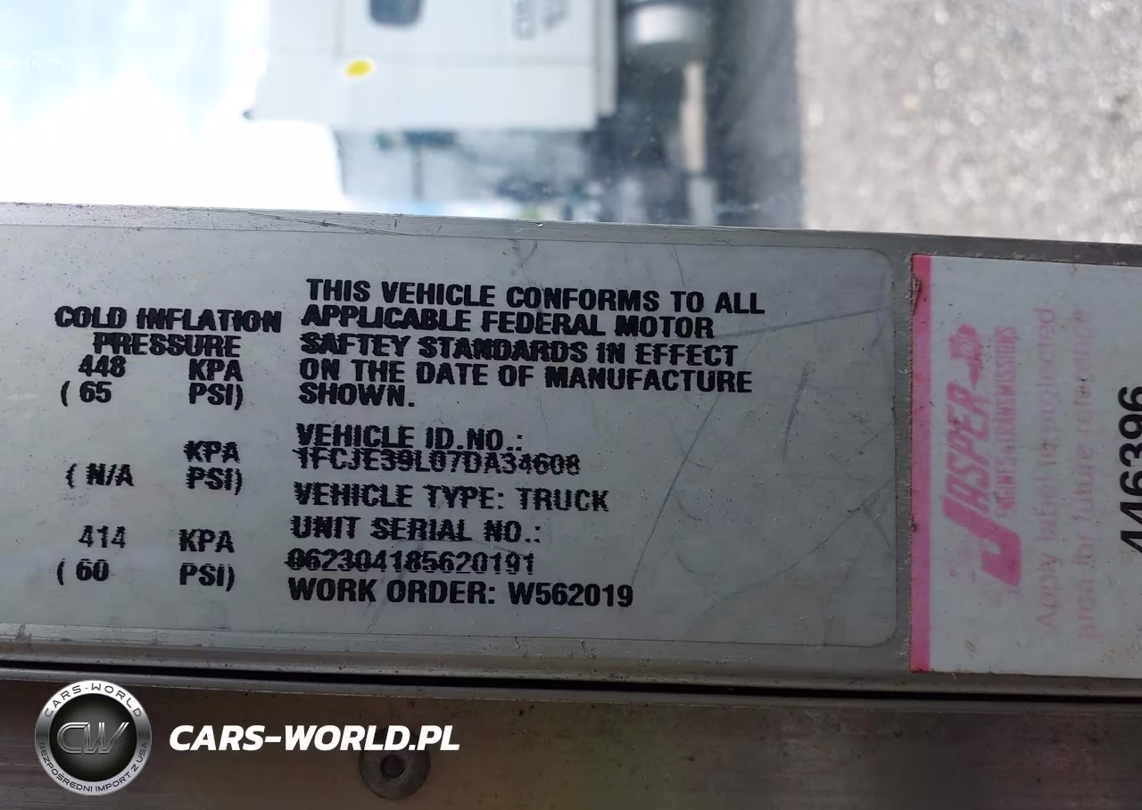 2007 Ford E-350 Stripped VIN:1FCJE39L07DA34608 - 8