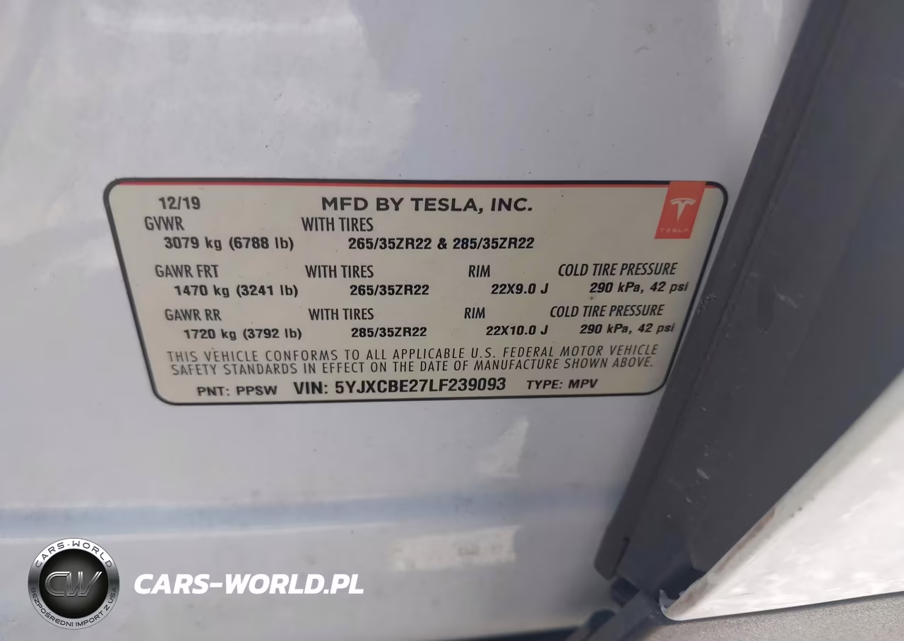 2020 Tesla Model X Long Range Dual Motor All-Wheel Drive-Long Range Plus Dual Motor All-Wheel Drive VIN:5YJXCBE27LF239093 - 9