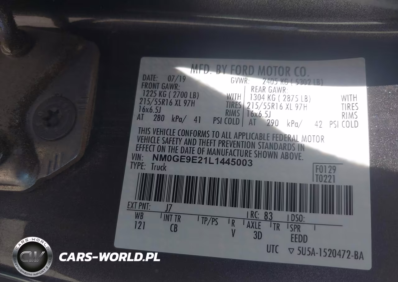 2020 Ford Transit Connect Xl Passenger VIN:NM0GE9E21L1445003 - 9