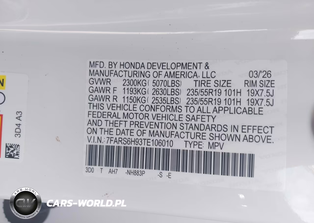2026 Honda Cr-V Hybrid Awd Sport Touring VIN:7FARS6H93TE106010 - 9