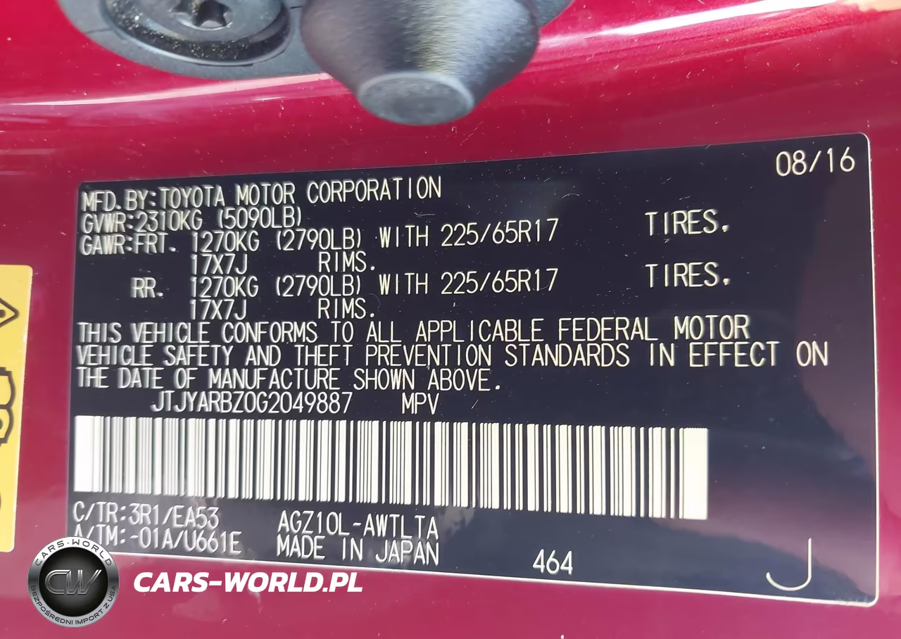 2016 Lexus Nx 200T VIN:JTJYARBZ0G2049887 - 9