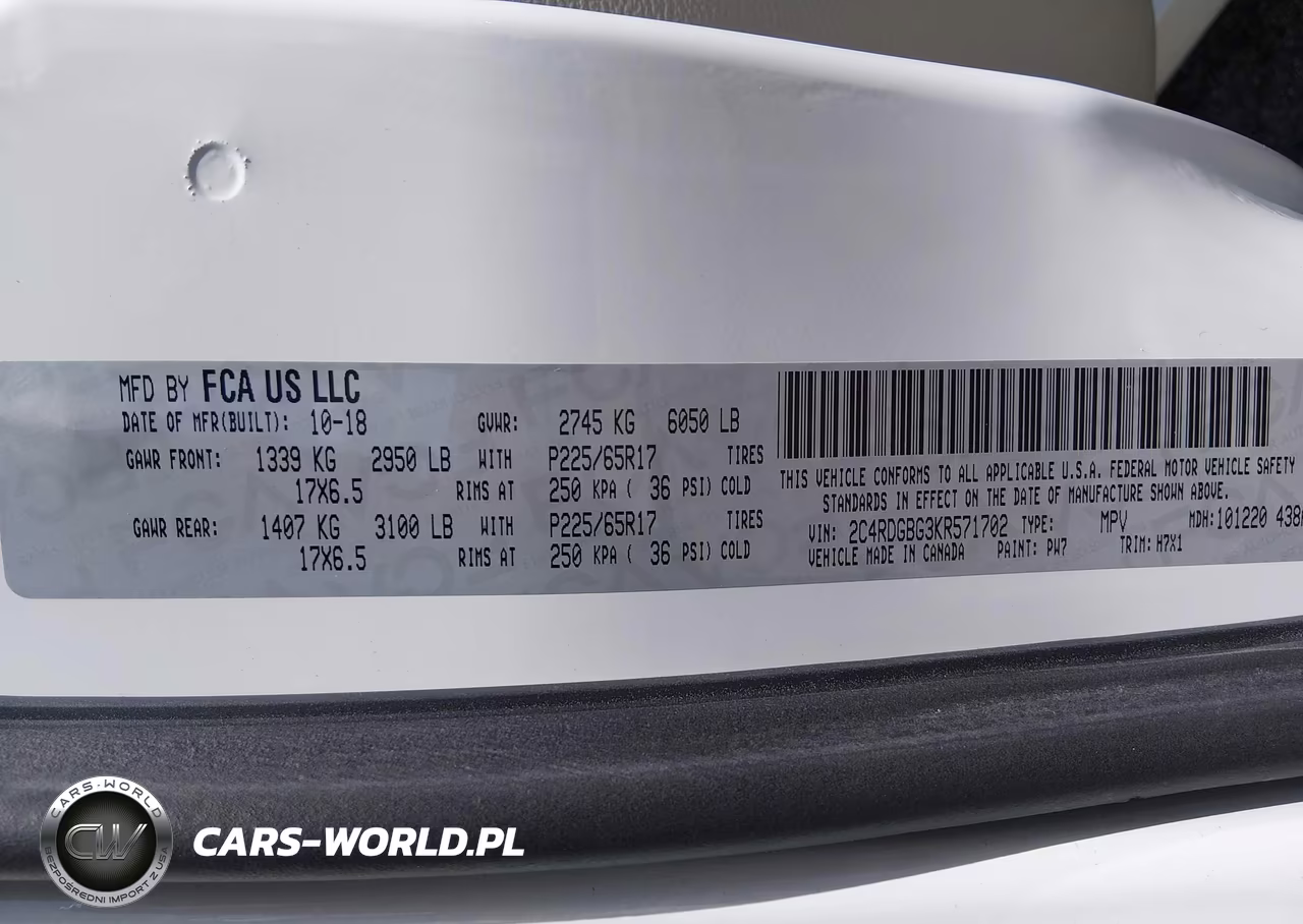2019 Dodge Grand Caravan Se VIN:2C4RDGBG3KR571702 - 9
