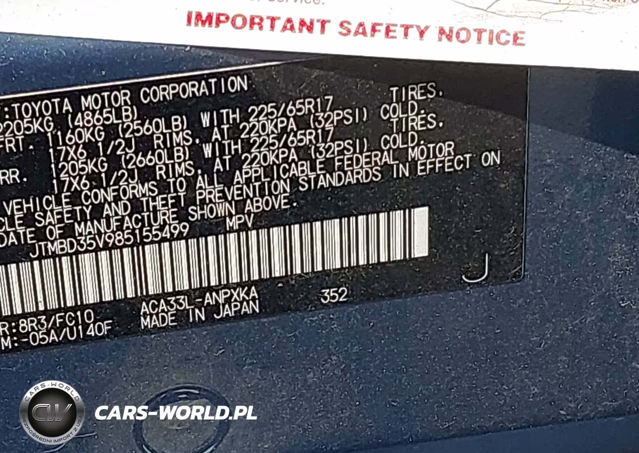 2008 Toyota Rav4 VIN:JTMBD35V985155499 - 9