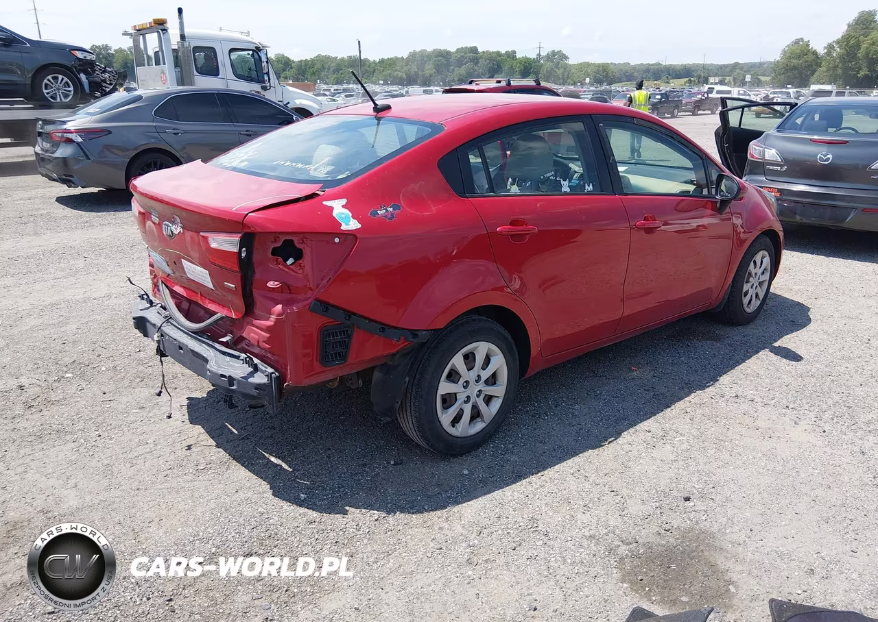 2013 Kia Rio Lx VIN:KNADM4A3XD6294707 - 4