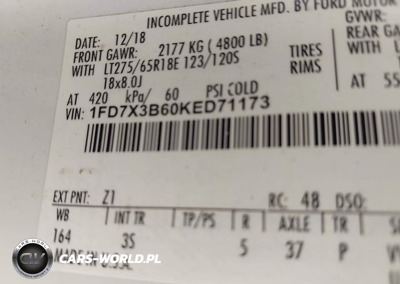 2019 Ford F-350 Lariat-Xl-Xlt VIN:1FD7X3B60KED71173 - 9