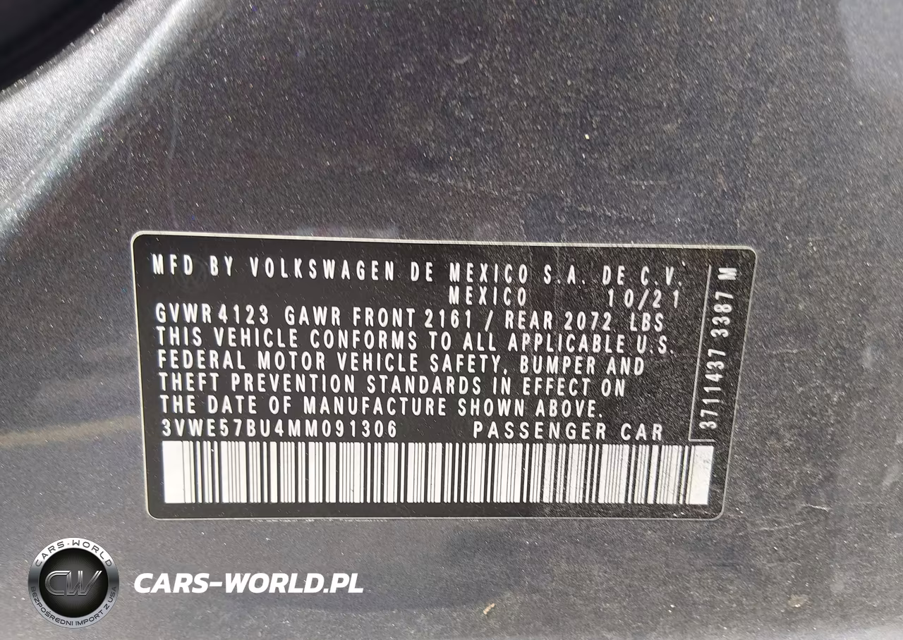 2021 Volkswagen Jetta 1.4T Sel VIN:3VWE57BU4MM091306 - 9