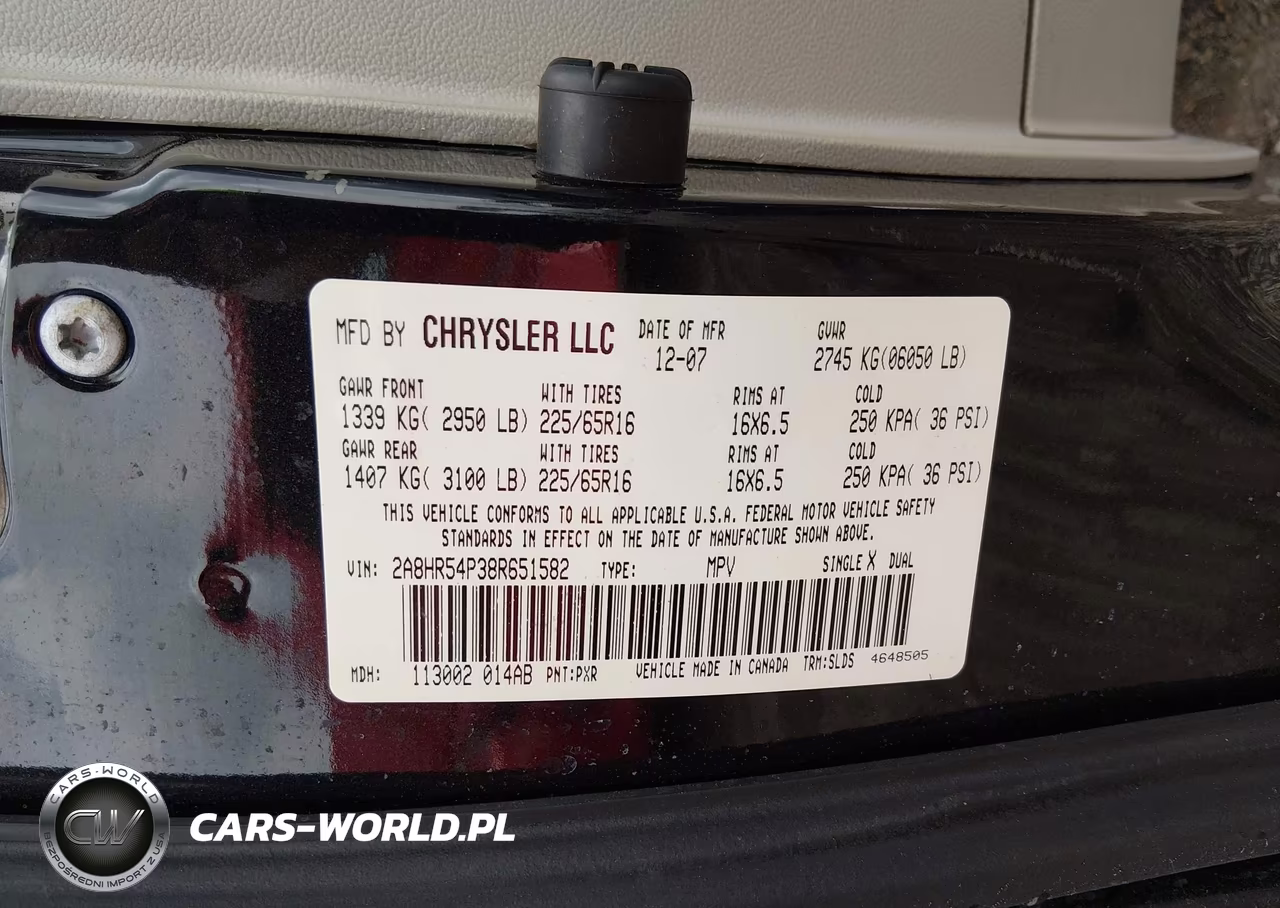 2008 Chrysler Town & Country Touring VIN:2A8HR54P38R651582 - 9
