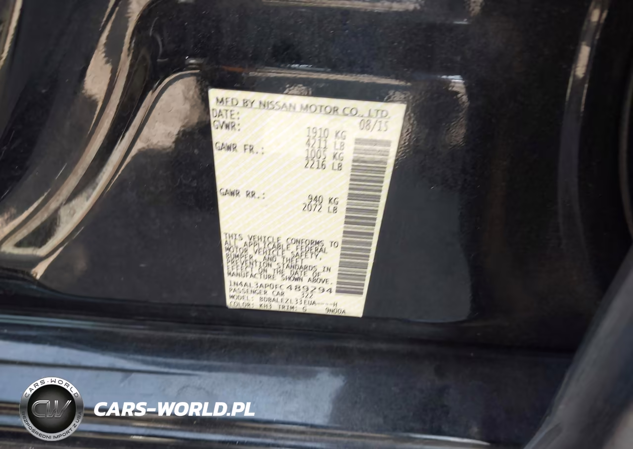 2015 Nissan Altima 2.5 S VIN:1N4AL3AP0FC489294 - 9