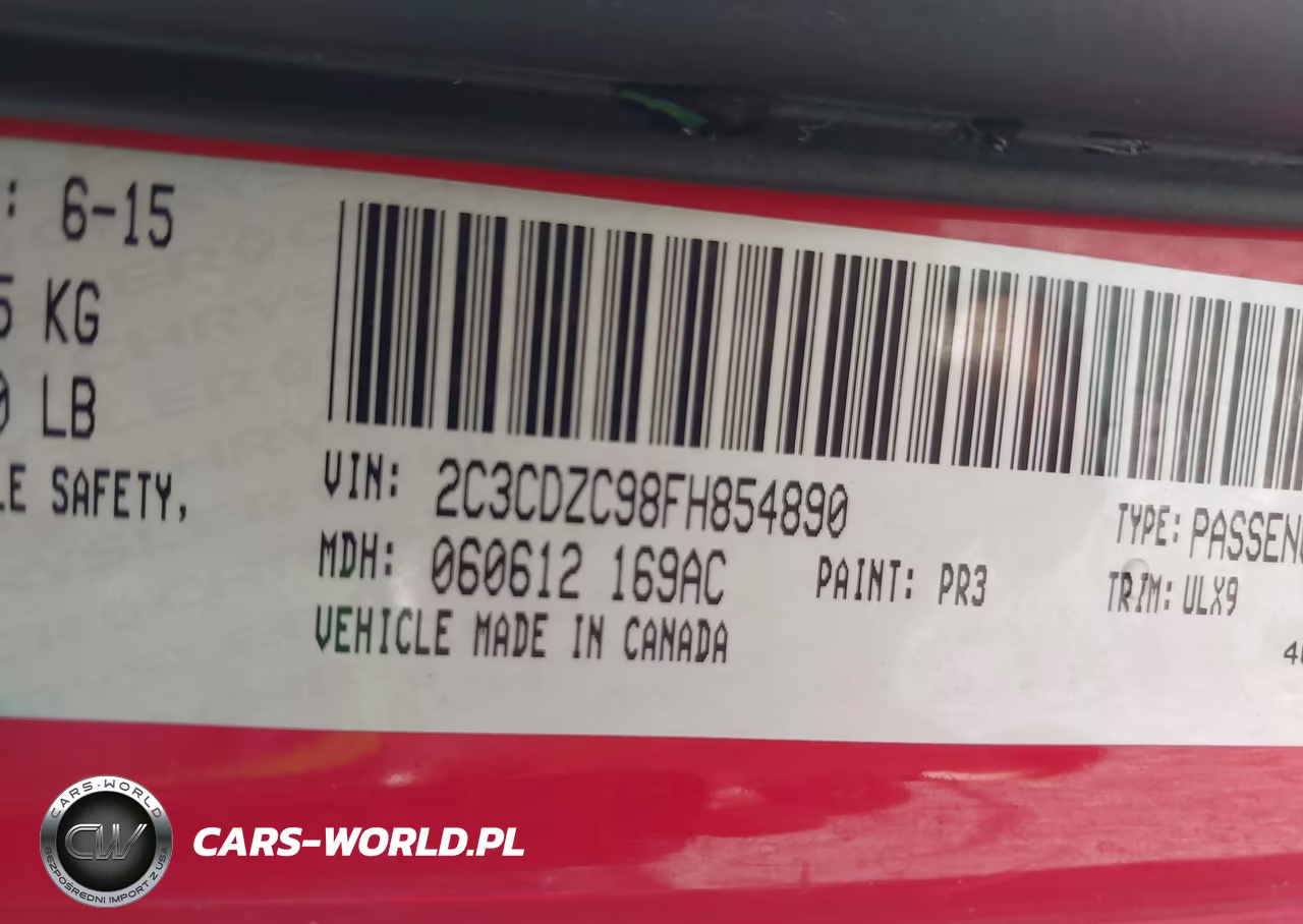 2015 Dodge Challenger VIN:2C3CDZC98FH854890 - 9