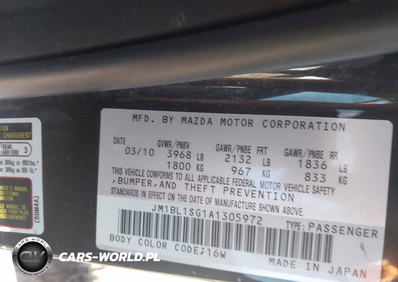 2010 Mazda Mazda3 I Sport VIN:JM1BL1SG1A1305972 - 9