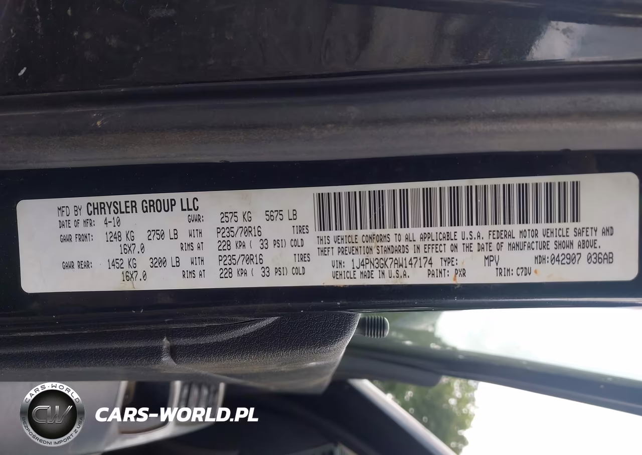 2010 Jeep Liberty Renegade VIN:1J4PN3GK7AW147174 - 9