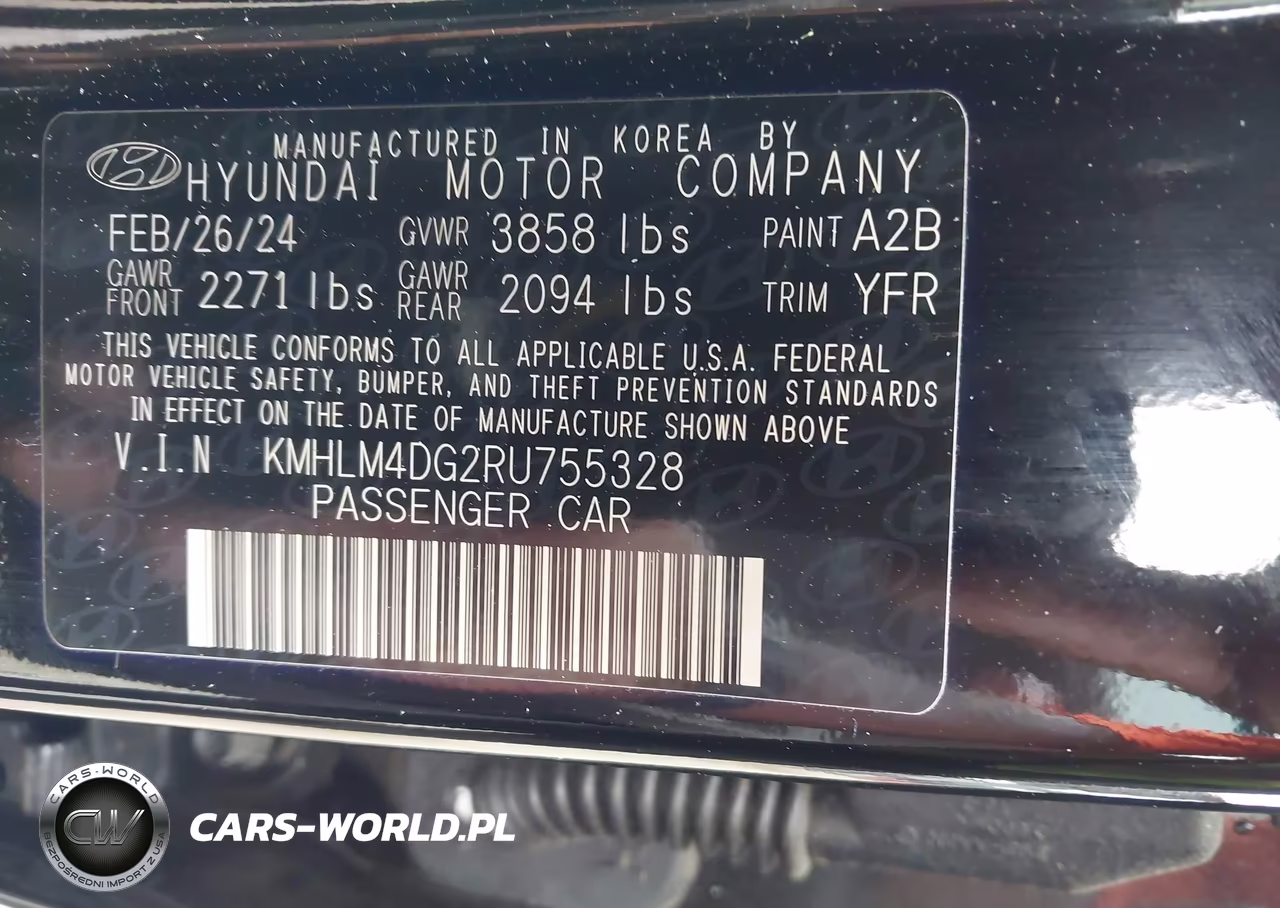 2024 Hyundai Elantra Sel VIN:KMHLM4DG2RU755328 - 9