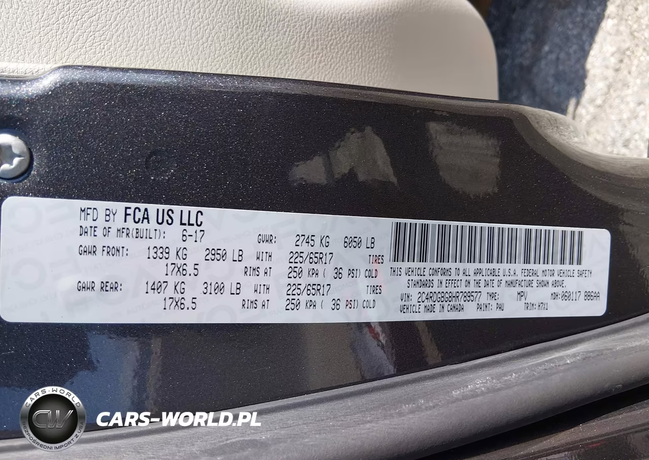 2017 Dodge Grand Caravan Se VIN:2C4RDGBG8HR789577 - 9
