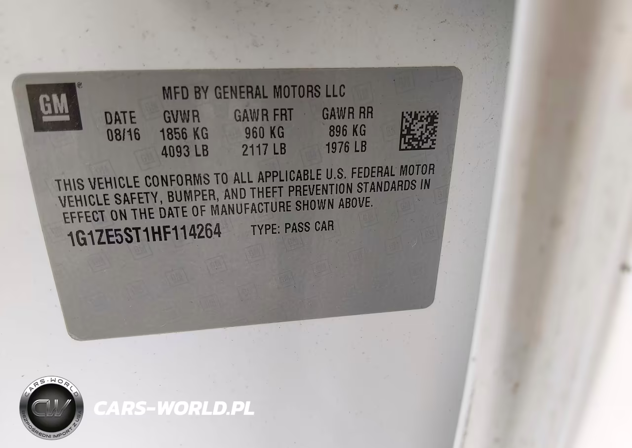 2017 Chevrolet Malibu 1Lt VIN:1G1ZE5ST1HF114264 - 9