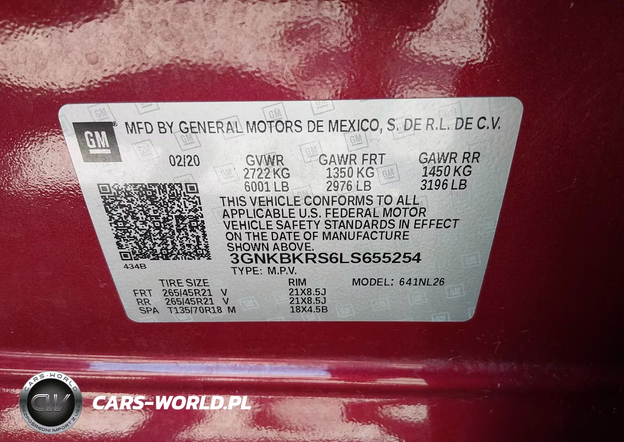2020 Chevrolet Blazer Awd Rs VIN:3GNKBKRS6LS655254 - 9