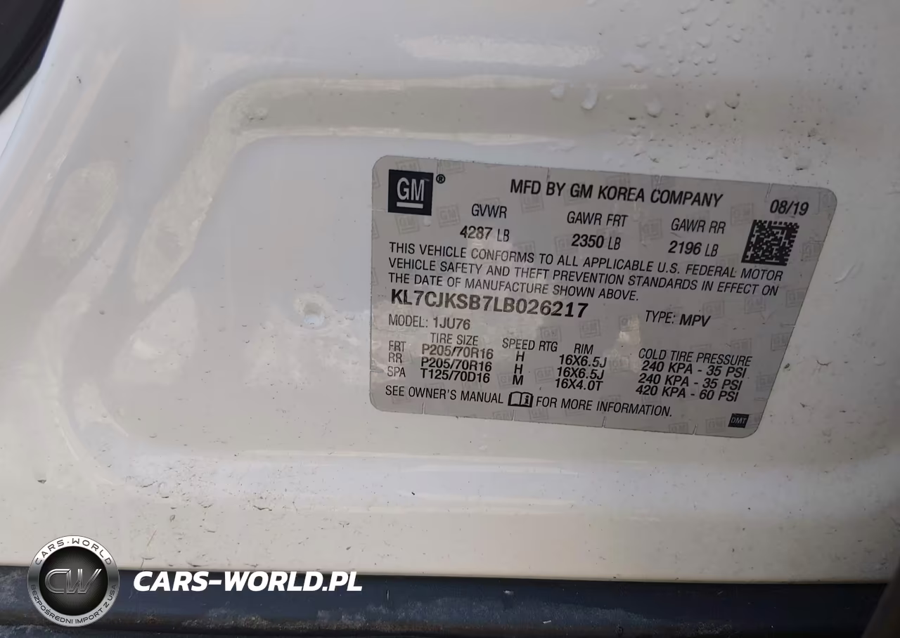 2020 Chevrolet Trax Fwd Ls VIN:KL7CJKSB7LB026217 - 9