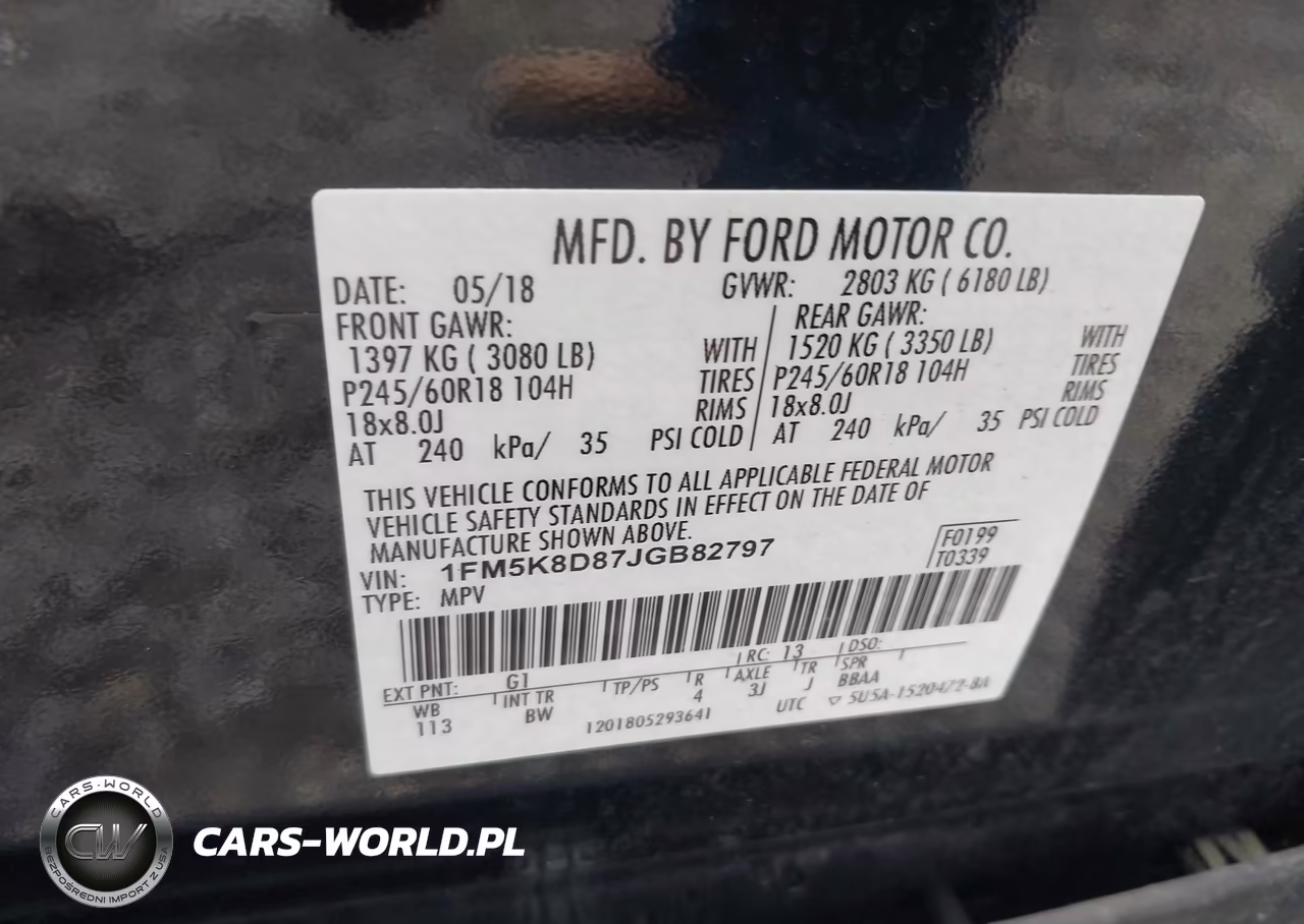 2018 Ford Explorer Xlt VIN:1FM5K8D87JGB82797 - 9