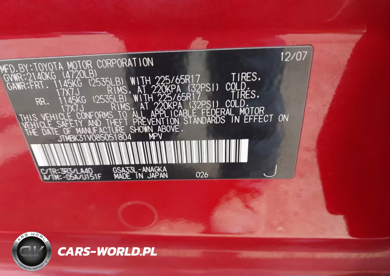2008 Toyota Rav4 Limited V6 VIN:JTMBK31V085051804 - 9