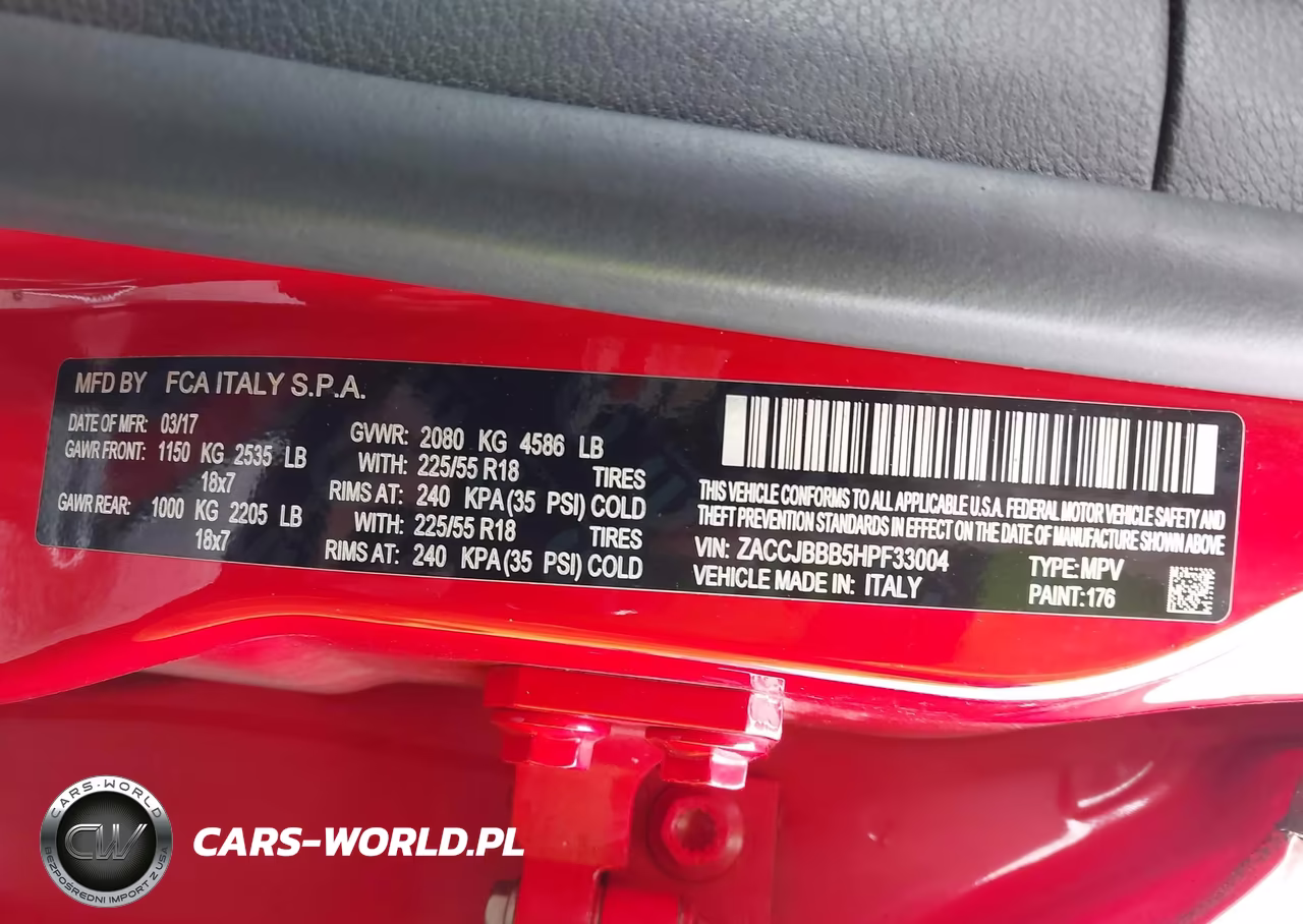 2017 Jeep Renegade Latitude 4X4 VIN:ZACCJBBB5HPF33004 - 9