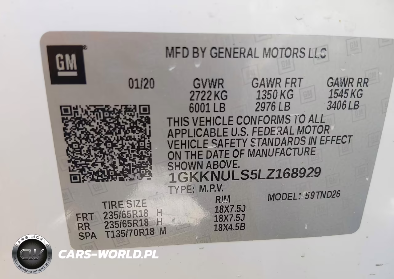 2020 GMC Acadia Awd Slt VIN:1GKKNULS5LZ168929 - 9