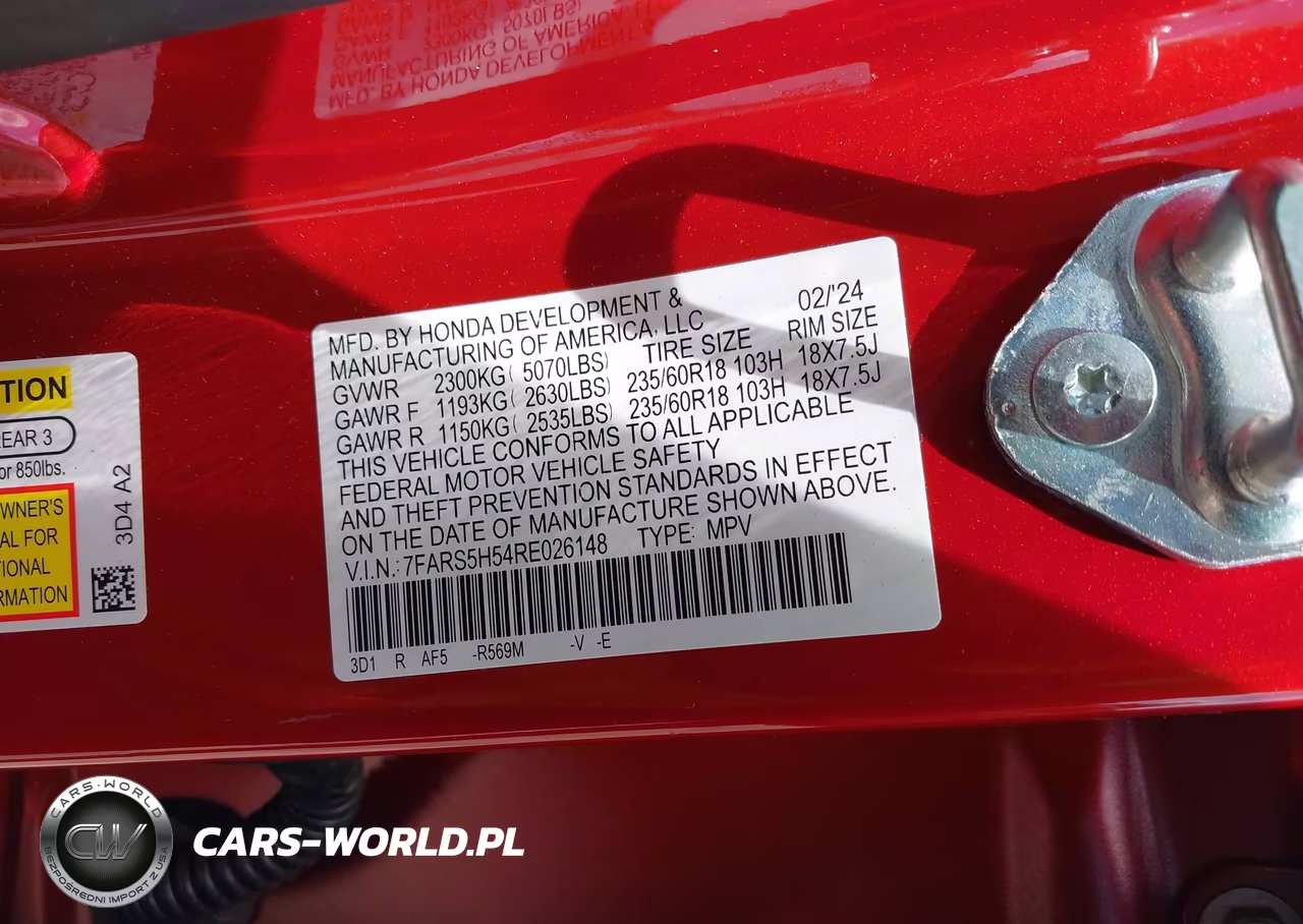 2024 Honda Cr-V Hybrid Sport VIN:7FARS5H54RE026148 - 9