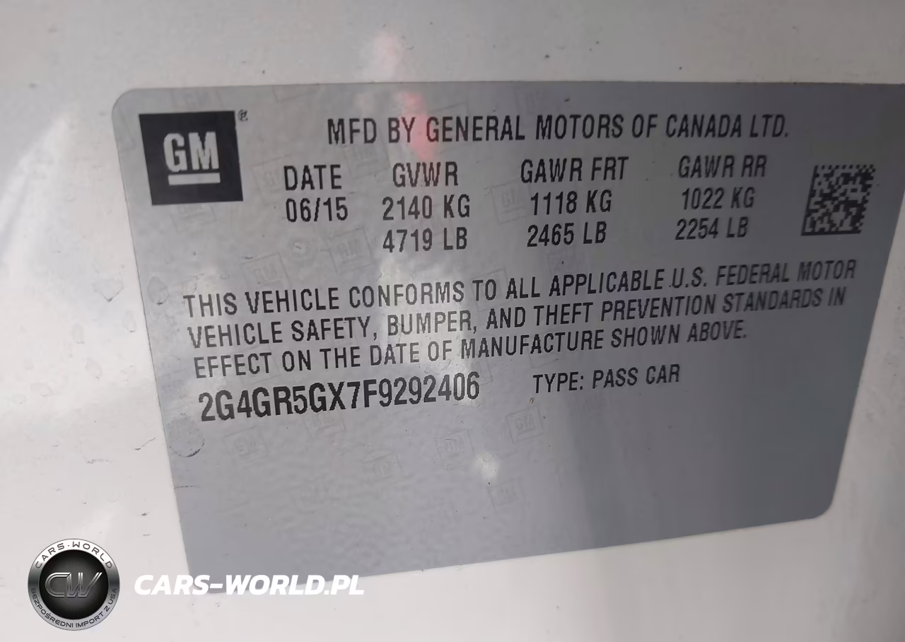 2015 Buick Regal Turbo Premium Ii VIN:2G4GR5GX7F9292406 - 9
