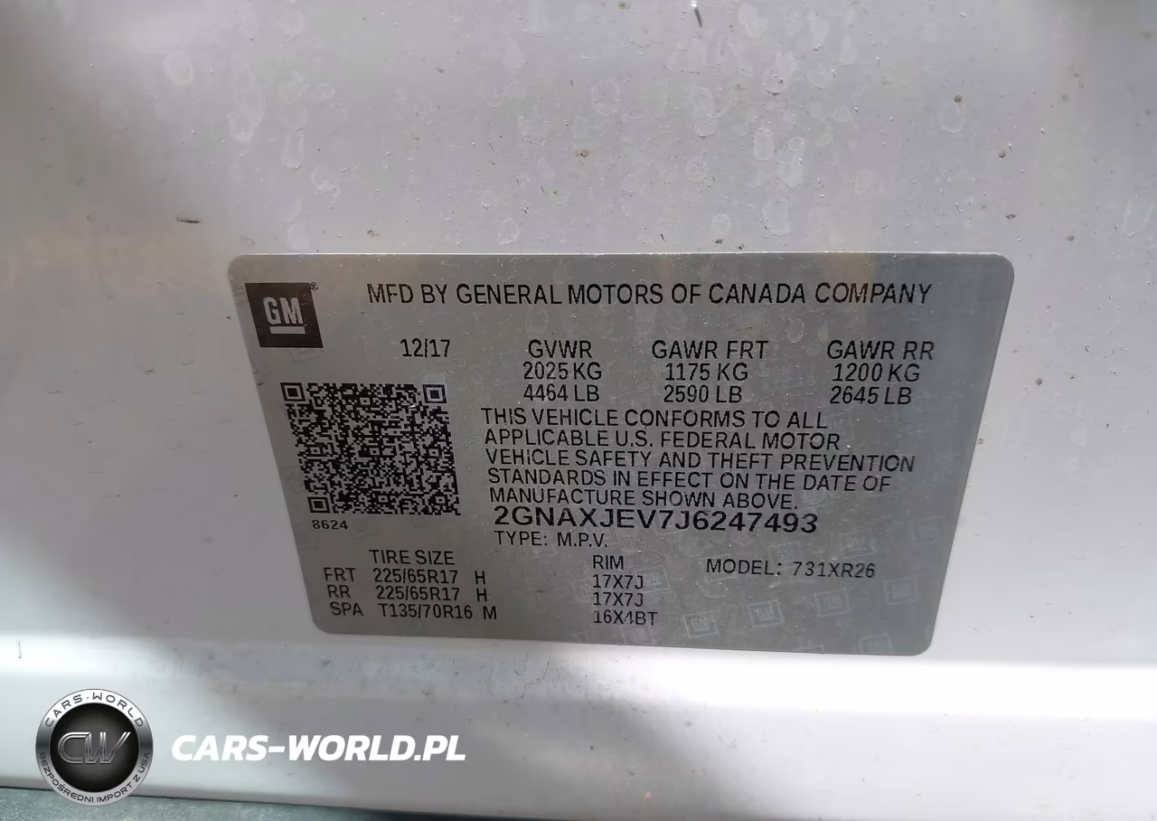 2018 Chevrolet Equinox Lt VIN:2GNAXJEV7J6247493 - 9