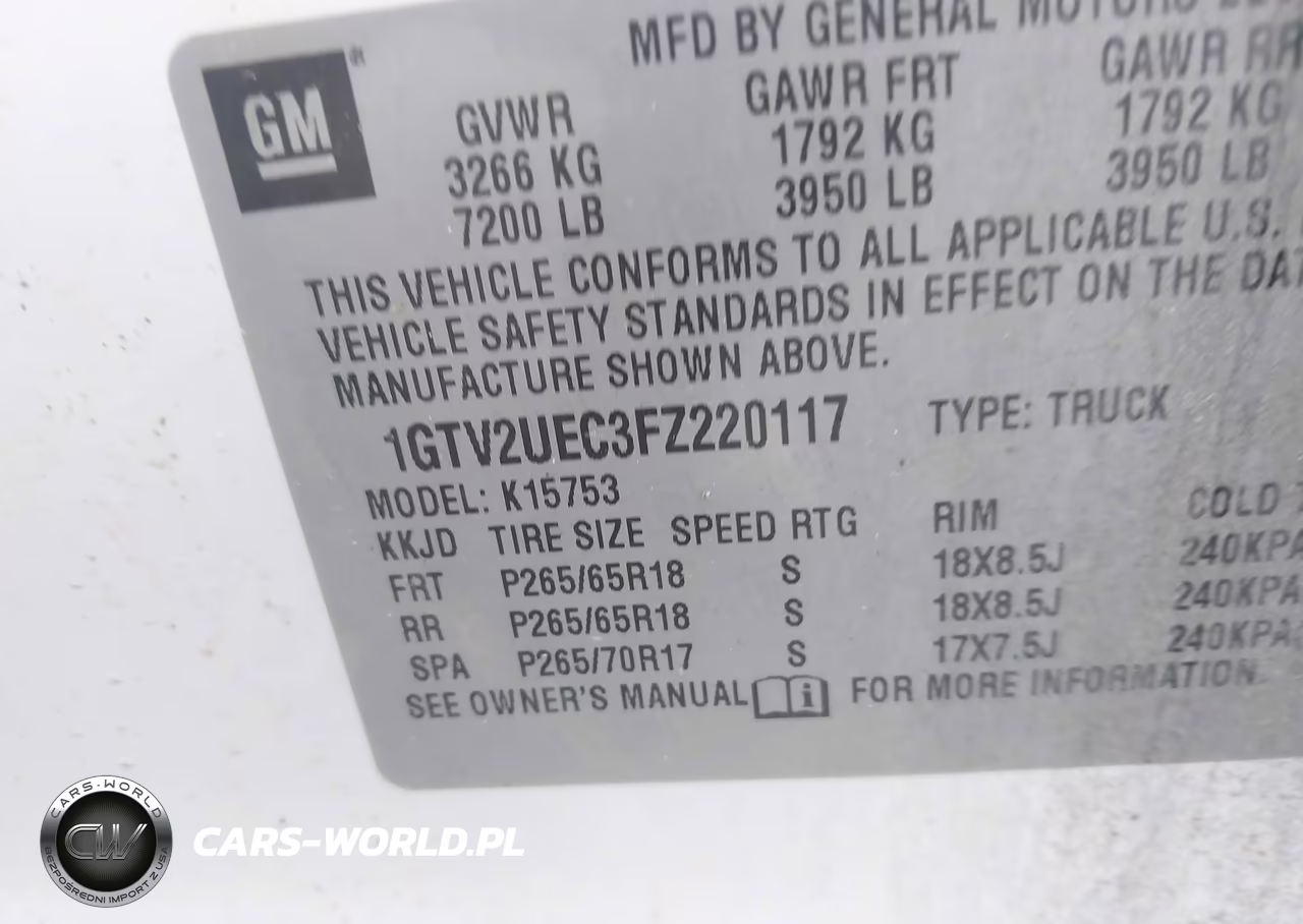 2015 GMC Sierra 1500 Sle VIN:1GTV2UEC3FZ220117 - 9