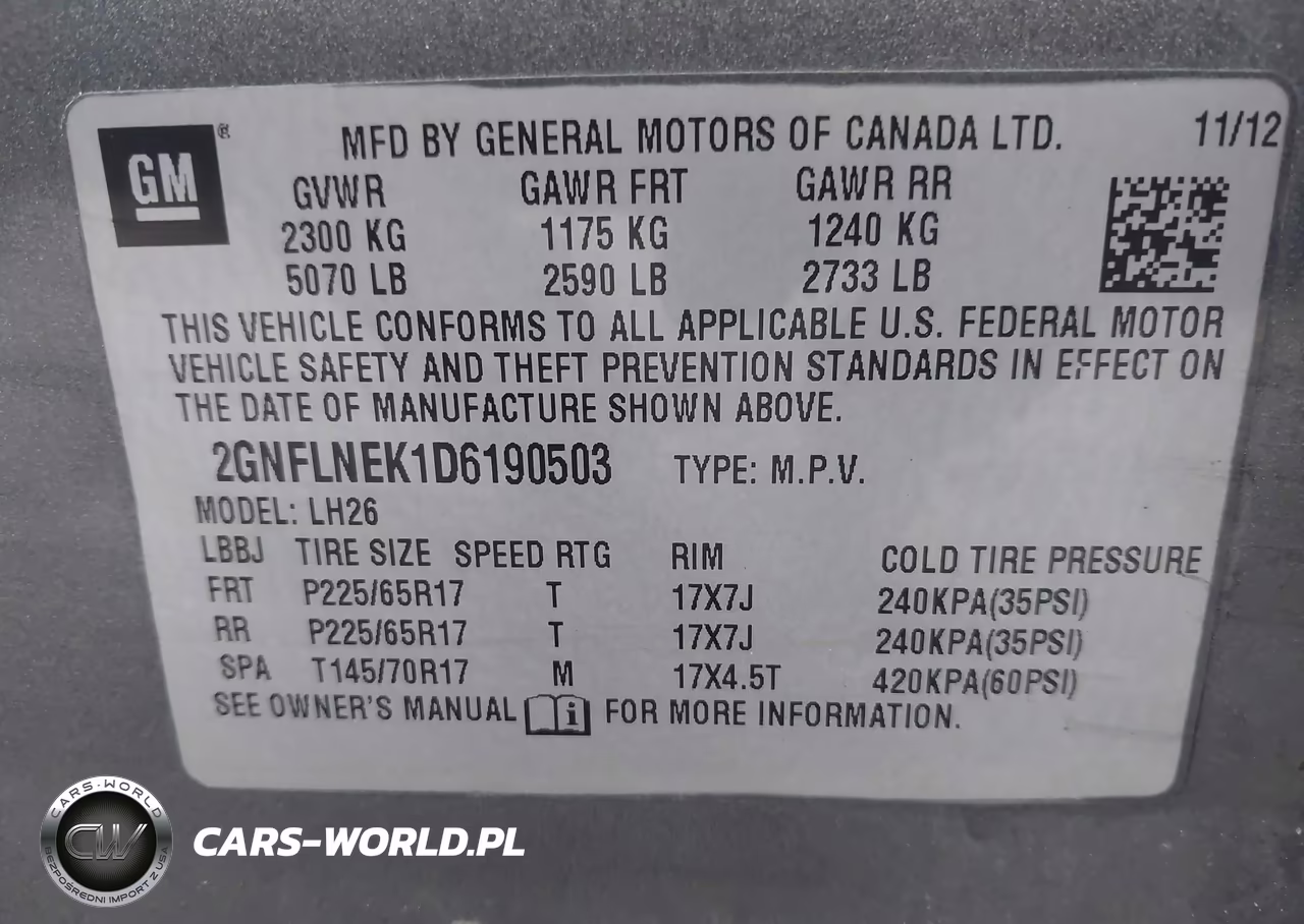 2013 Chevrolet Equinox Lt VIN:2GNFLNEK1D6190503 - 9