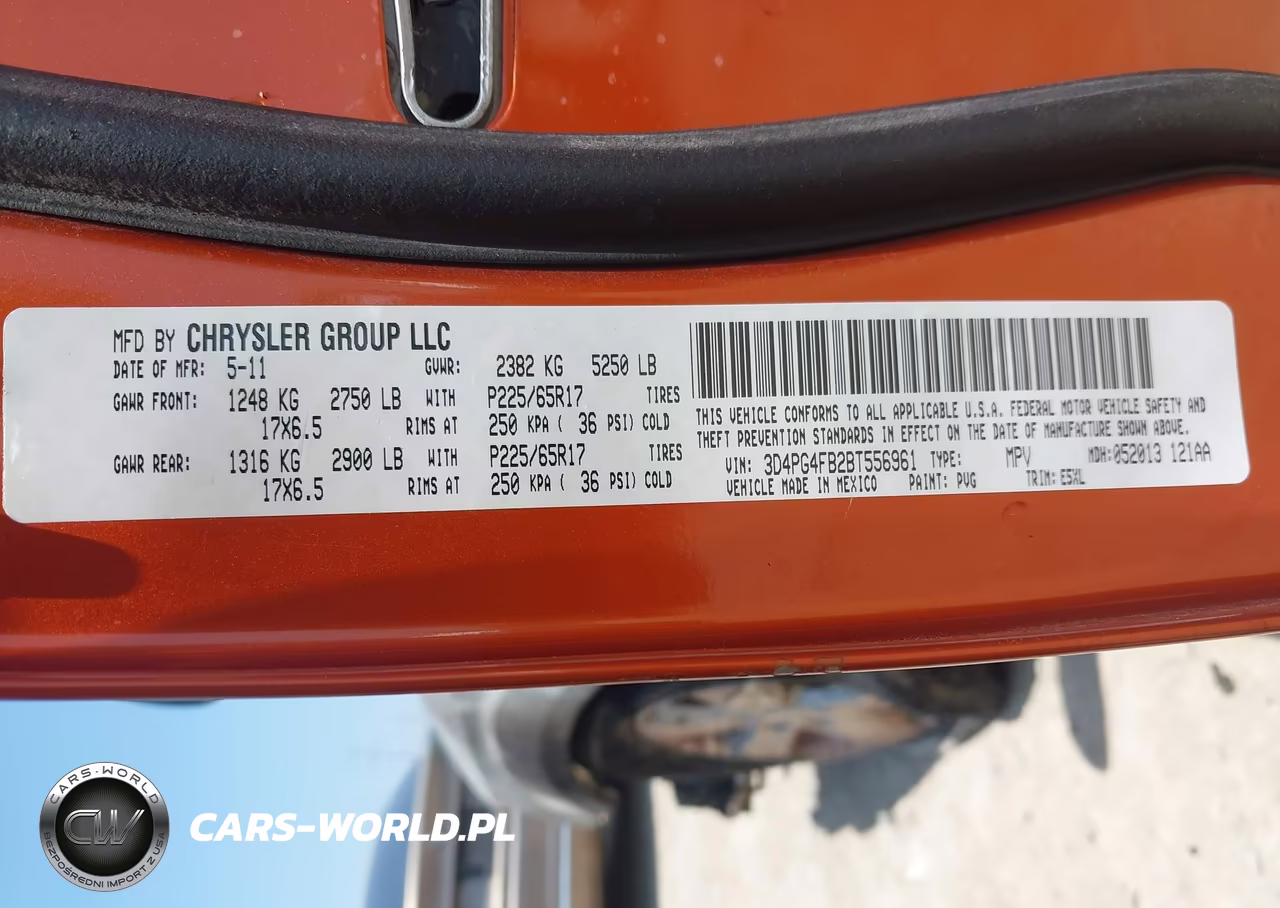 2011 Dodge Journey Express VIN:3D4PG4FB2BT556961 - 9