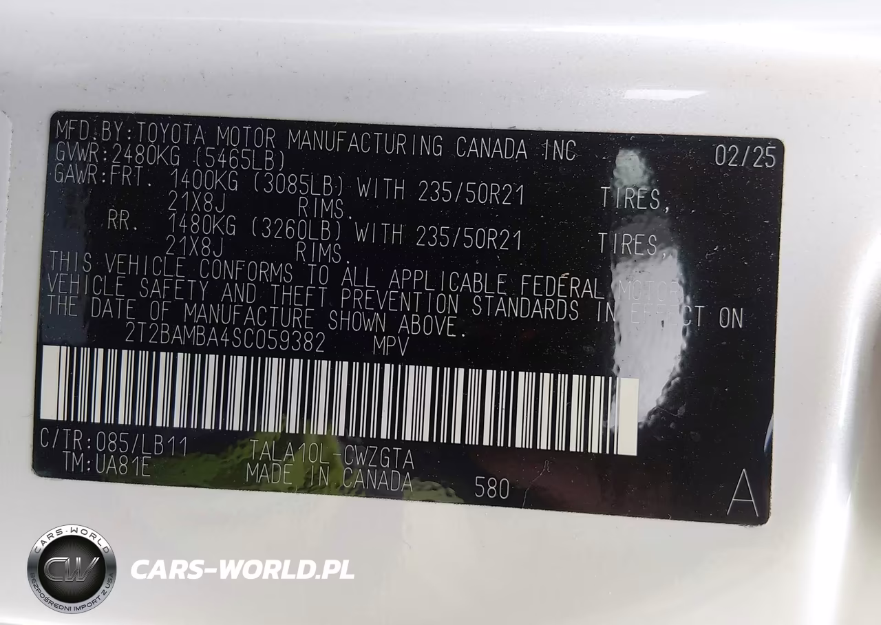 2025 Lexus Rx 350 Premium Plus VIN:2T2BAMBA4SC059382 - 9