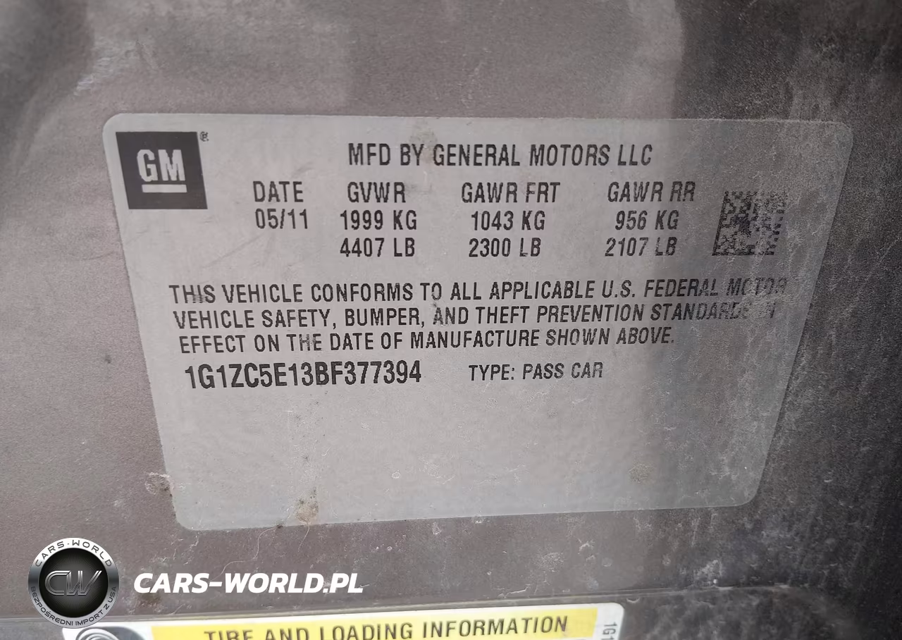 2011 Chevrolet Malibu 1Lt VIN:1G1ZC5E13BF377394 - 9
