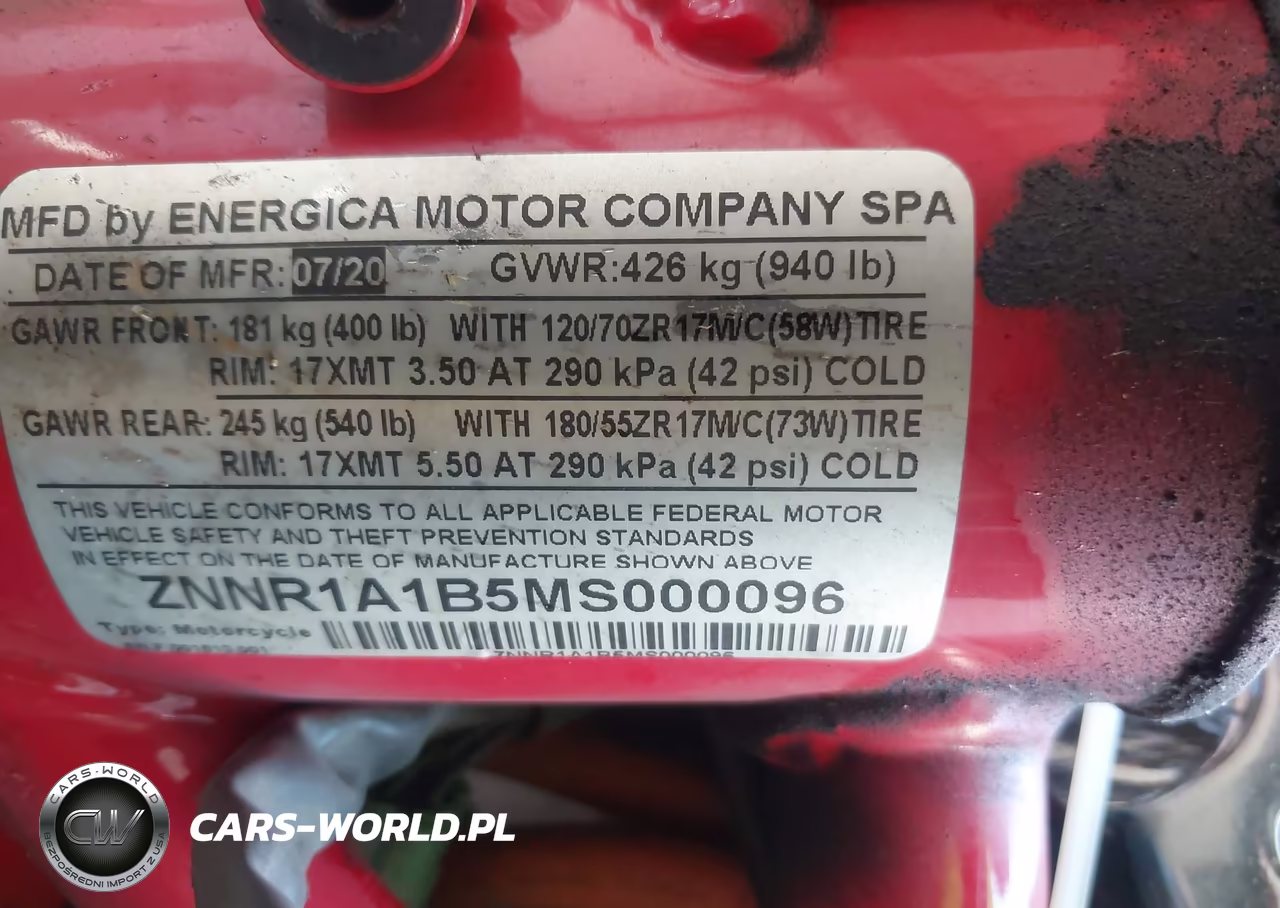 2021 Energica Eva Ribelle VIN:ZNNR1A1B5MS000096 - 10